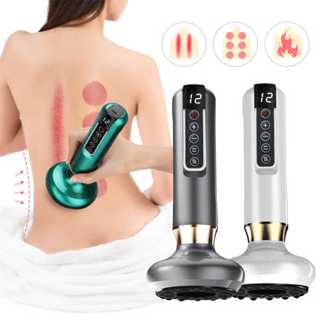 Electric Suction Medical Cupping Therapy Set Beauty Massager Glass Jars Anti Cellulite Cupping Vacuum Slimming Guasha Massage