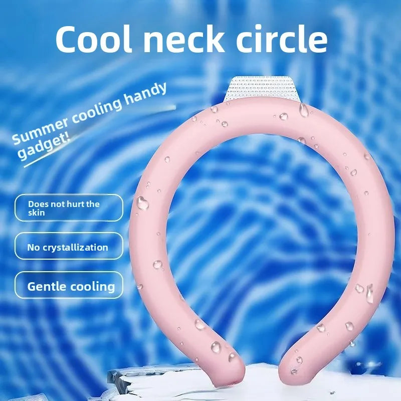 Reusable Gel Ice Scarf Portable Neck Cooler with PCM Technology for Outdoor And Sports Heat Relief Neck Massage Instrument