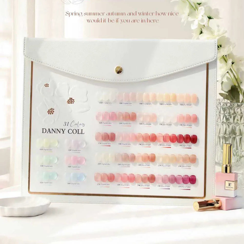 31pcs Tanslucent Jelly Nude Gel Nail Polish Set With Color Display Colorful Varnish Semi Permanent UV LED Nail Art Manicure Gel