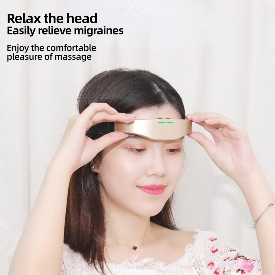 Electric Head Massager Headache and Migraine Relief Brain Stimulator Therapy Machine Migraine Insomnia Release Relax Sleep Care