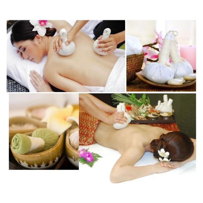 Thai Herbal Massage Ball Warm Moxibustion Massage Ball Thai Spa Health Care Ball Physiotherapy Hot Therapy Relaxing Massager