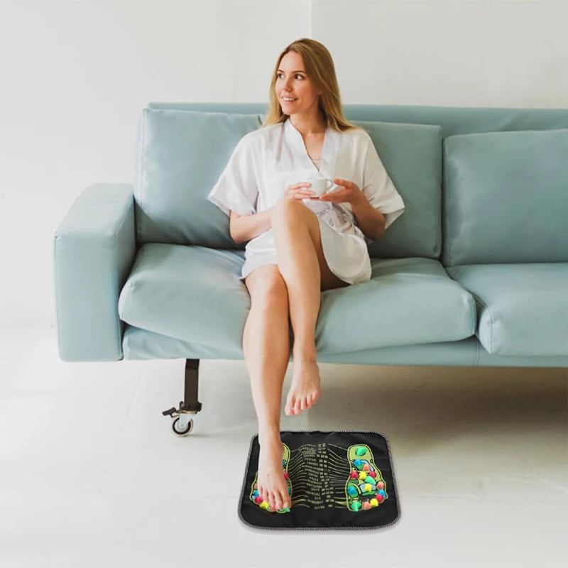 Foot Massage Cushion Simulation Cobblestone Foot Leg Pad Pain Relief Relaxing Massage Mat Healthcare Acupressure Mat Health Care