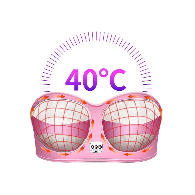 Electric Wireless Bra Enlarge Massager Chest Massager Lifting and Anti Sagging Enhancing Device for Home Use Bra