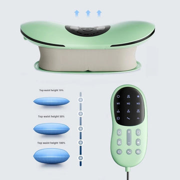 Electric Lumbar Traction Massager Adjustable Vibration Waist Massager Waist Spine Support Back Massage Machine Waist masajeador