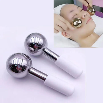 Face Massager Lifting for Wrinkles Stainless Steel Ice Ball Eye SPA Body Massage Facial Relax Beauty Tools Skincare
