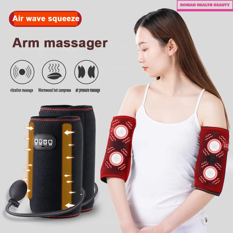 Electric Arm Massager for Wrist, Elbow & Joint Pain Relief - Vibration, Kneading, Heat Therapy for Arm, Hand, and Elbow Massage