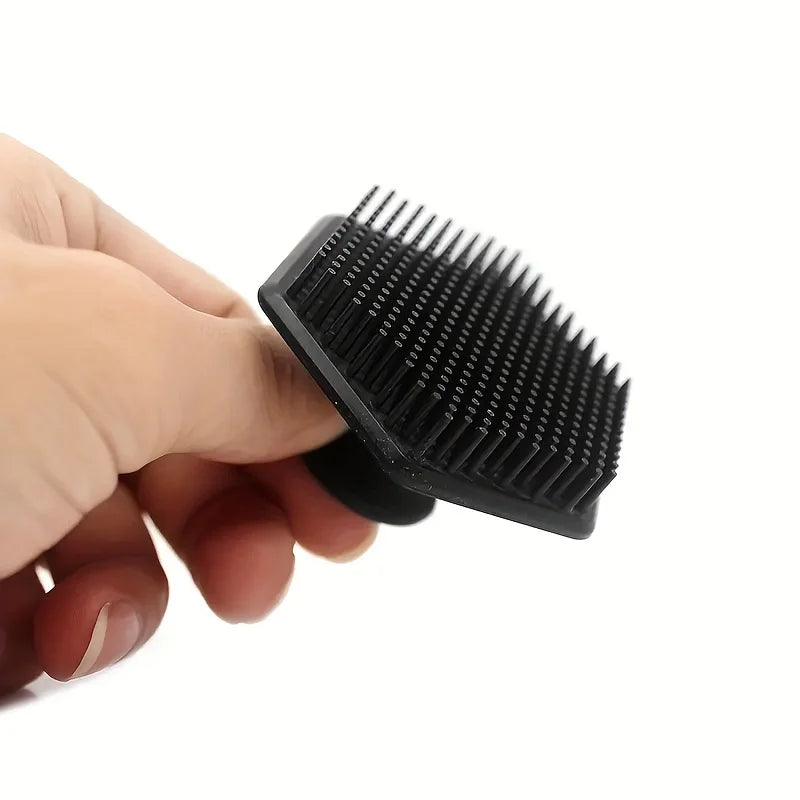 Facial cleansing tool set, stainless steel heart-shaped scraping tool, ice roller, silicone facial brush