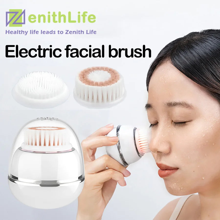 ZenithLife Electric Face Washing Brush Sonic Cleansing 3 Levels Of Intensity Adjustment IPX6 Waterproof 2025 For Girlfriend Gift