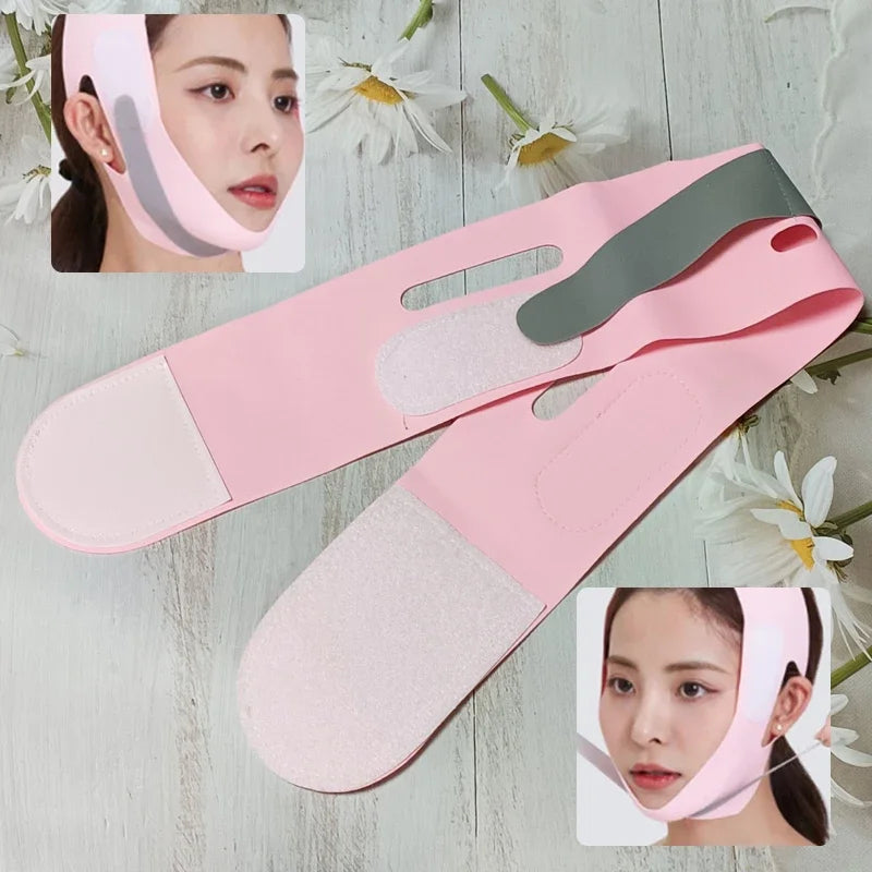 Elastic Face Slimming Bandage V Line Face Shaper Women Chin Cheek Lift Up Belt Face Massager Strap Face Skin Care Tools