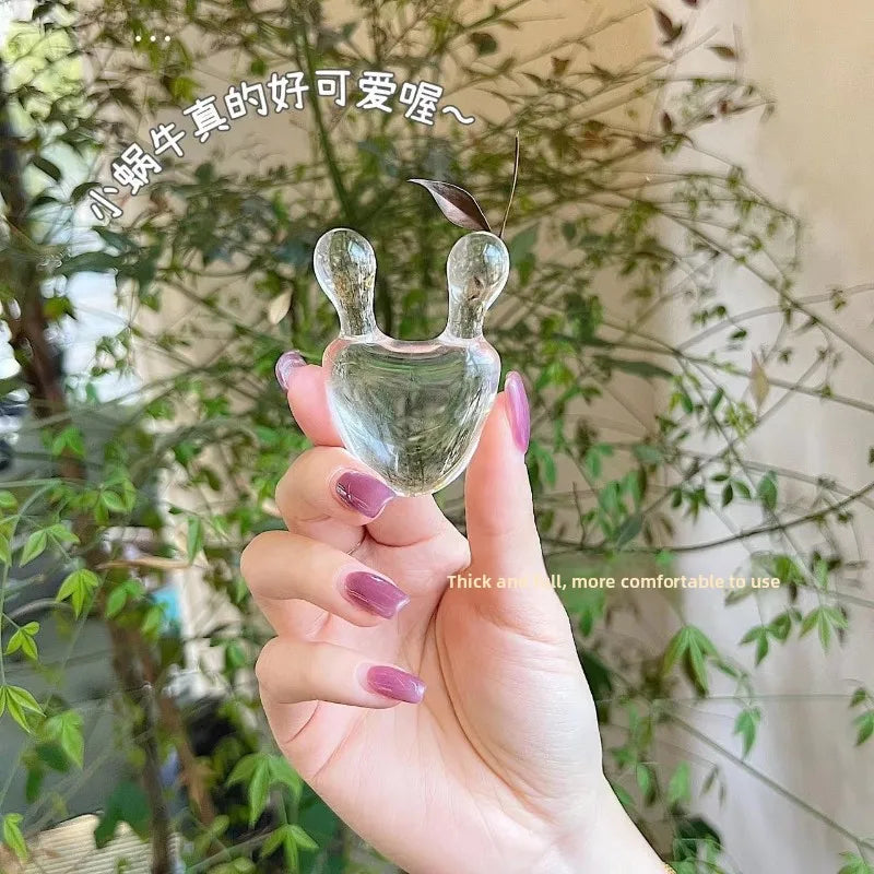 Crystal Snail Facial Massage Tool Eye Roller Gua Sha Stick for Face Contouring and Relaxation Skin Care Beauty Therapy