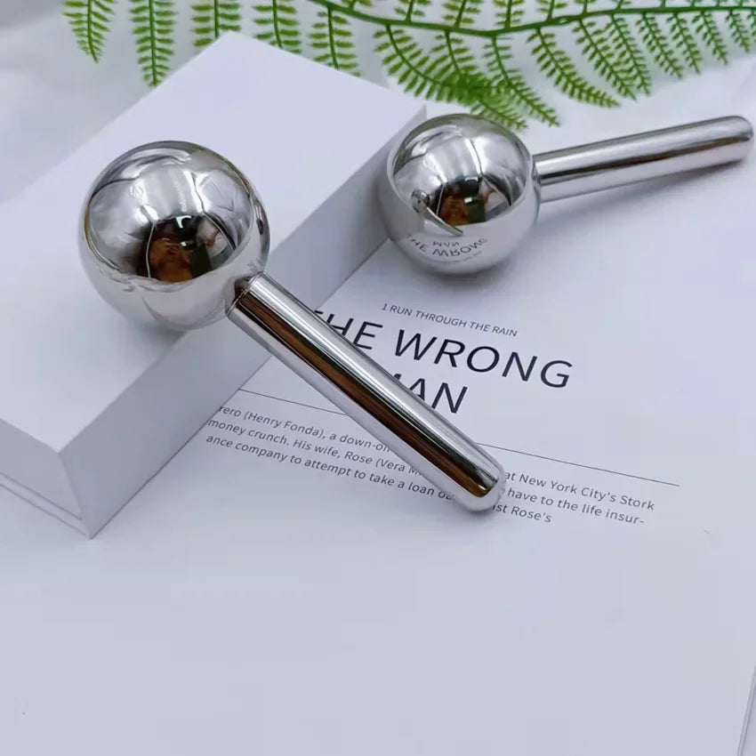 Face Massager Lifting for Wrinkles Stainless Steel Ice Ball Eye SPA Body Massage Facial Relax Beauty Tools Skincare